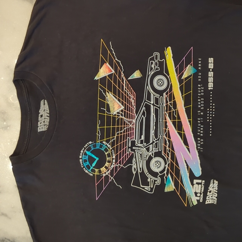 Back to the Future Long-Sleeve Shirt 1.21 Giga-Watts (1955-85) 88 MPH Size: 2XL